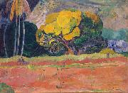 Paul Gauguin At the Foot of a Mountain Spain oil painting artist